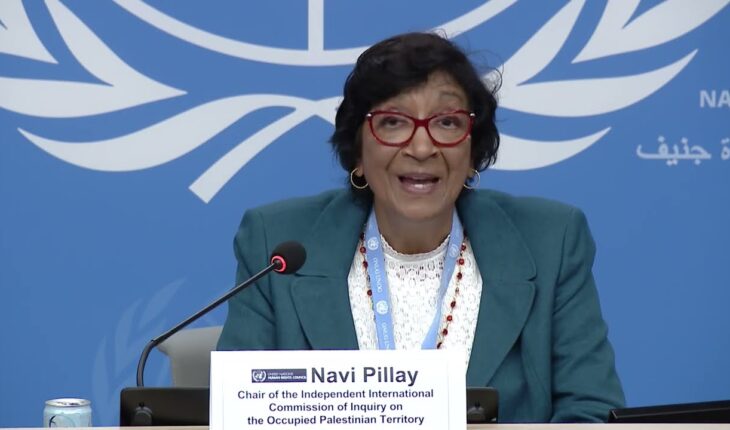 Navi Pillay, South African jurist and chair of the UN Commission of Inquiry, portrait